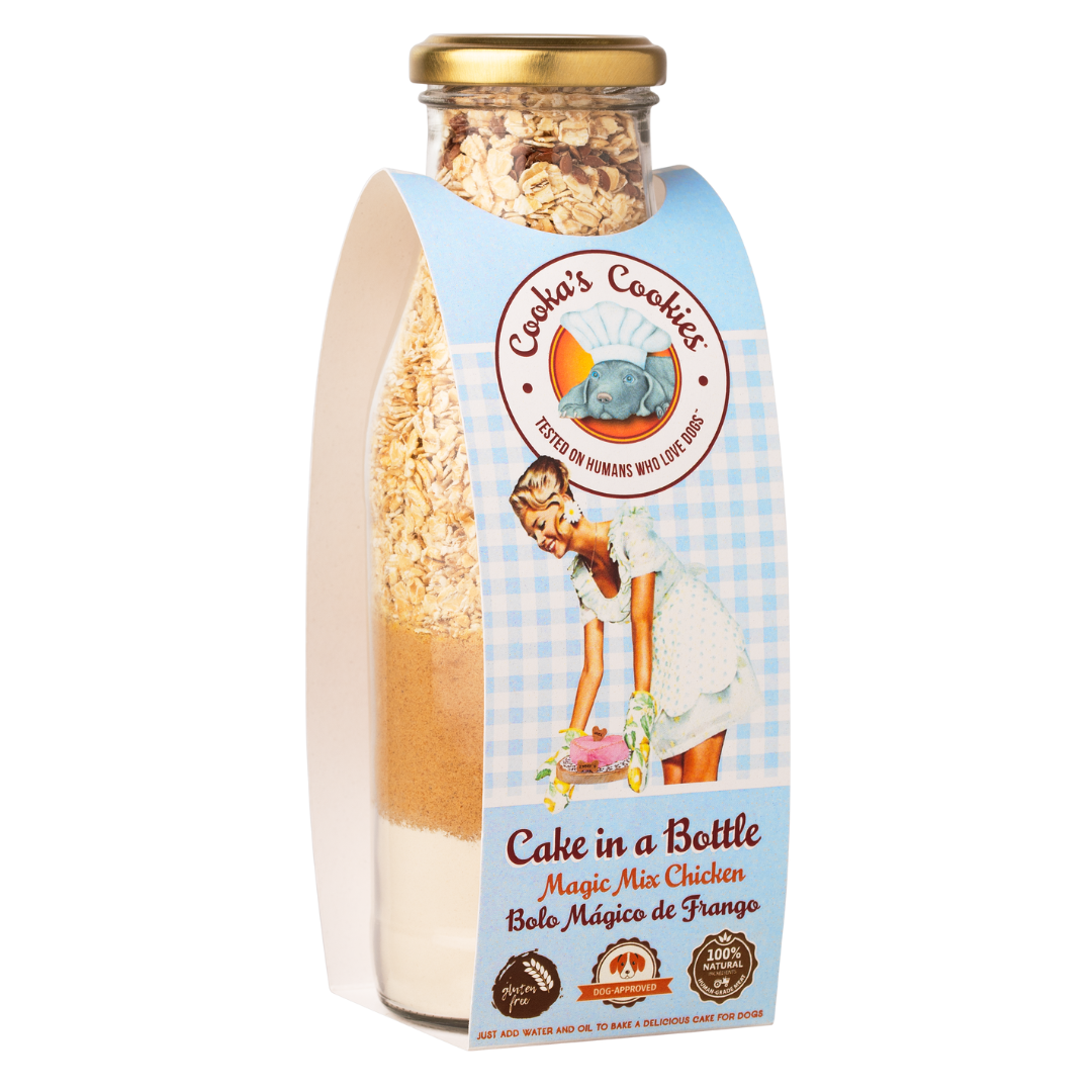 Preparado para pastel de pollo para perros