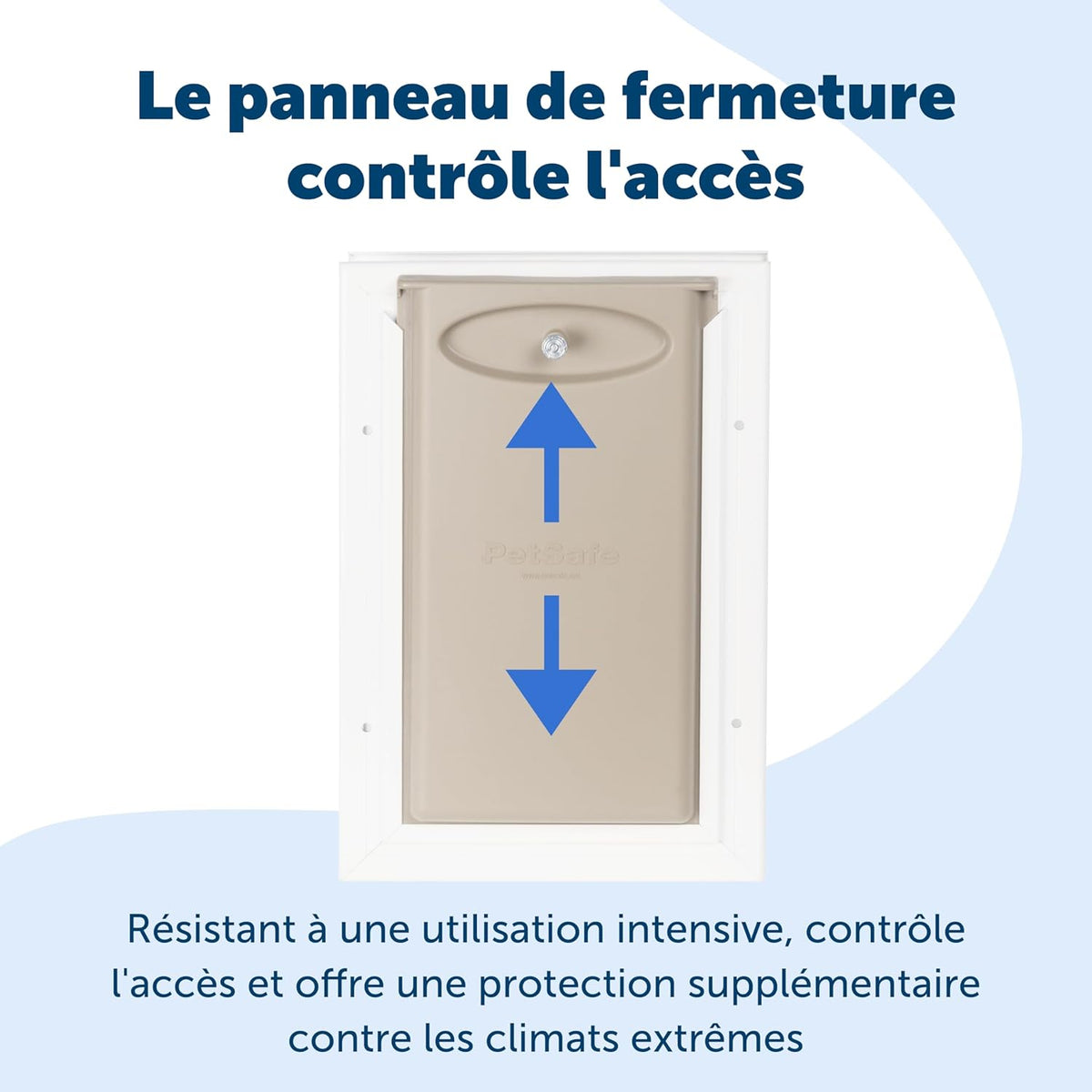 Staywell aluminum passage door with magnetic shutter
