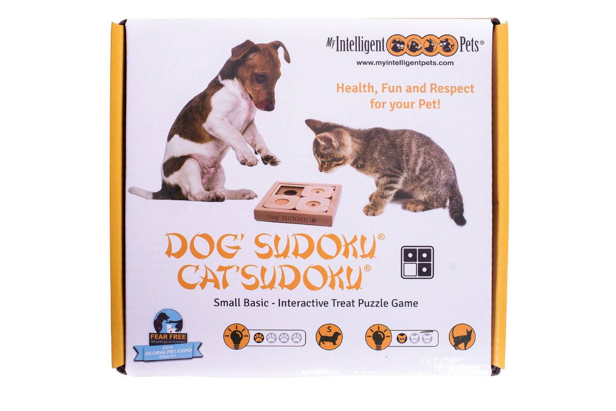 Gioco di logica Sudoku in legno per principianti, per cani e gatti di piccola taglia