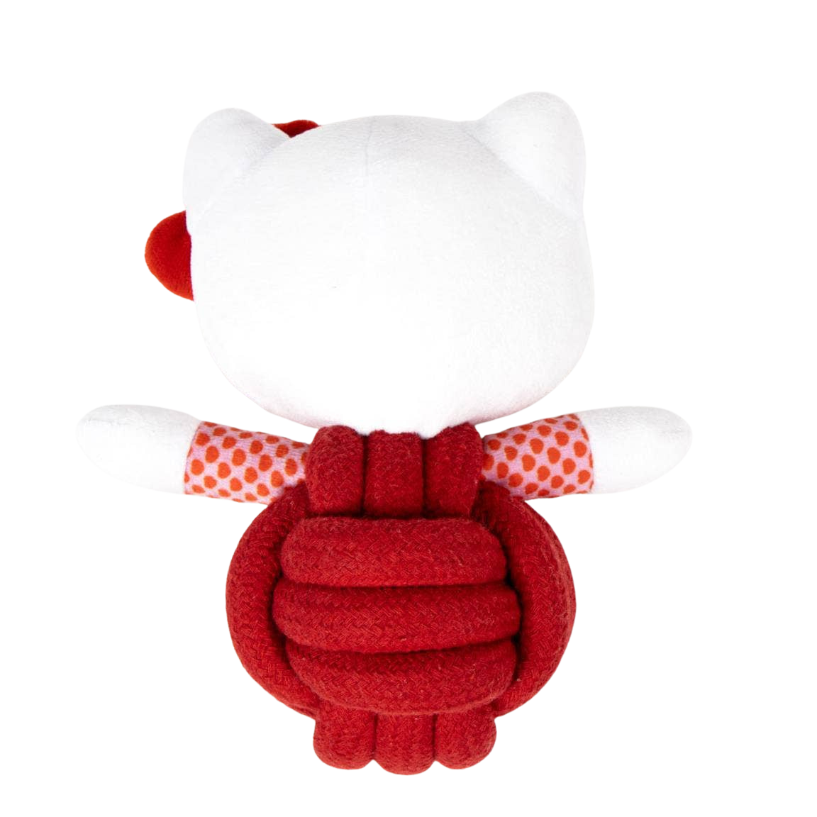 Jouet Hello Kitty en peluche et corde avec couineur pour chiens