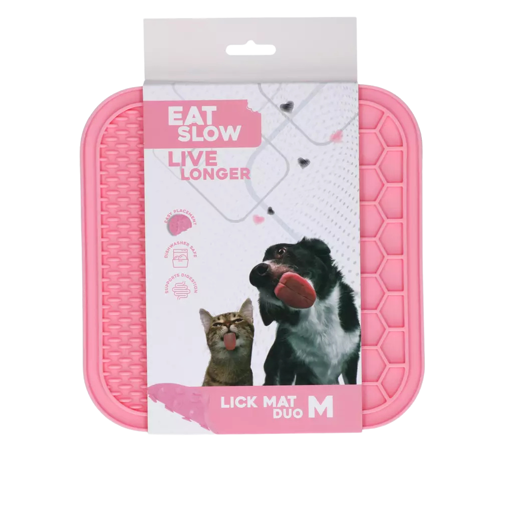Tapete de lamber com dupla textura para cães e gatos