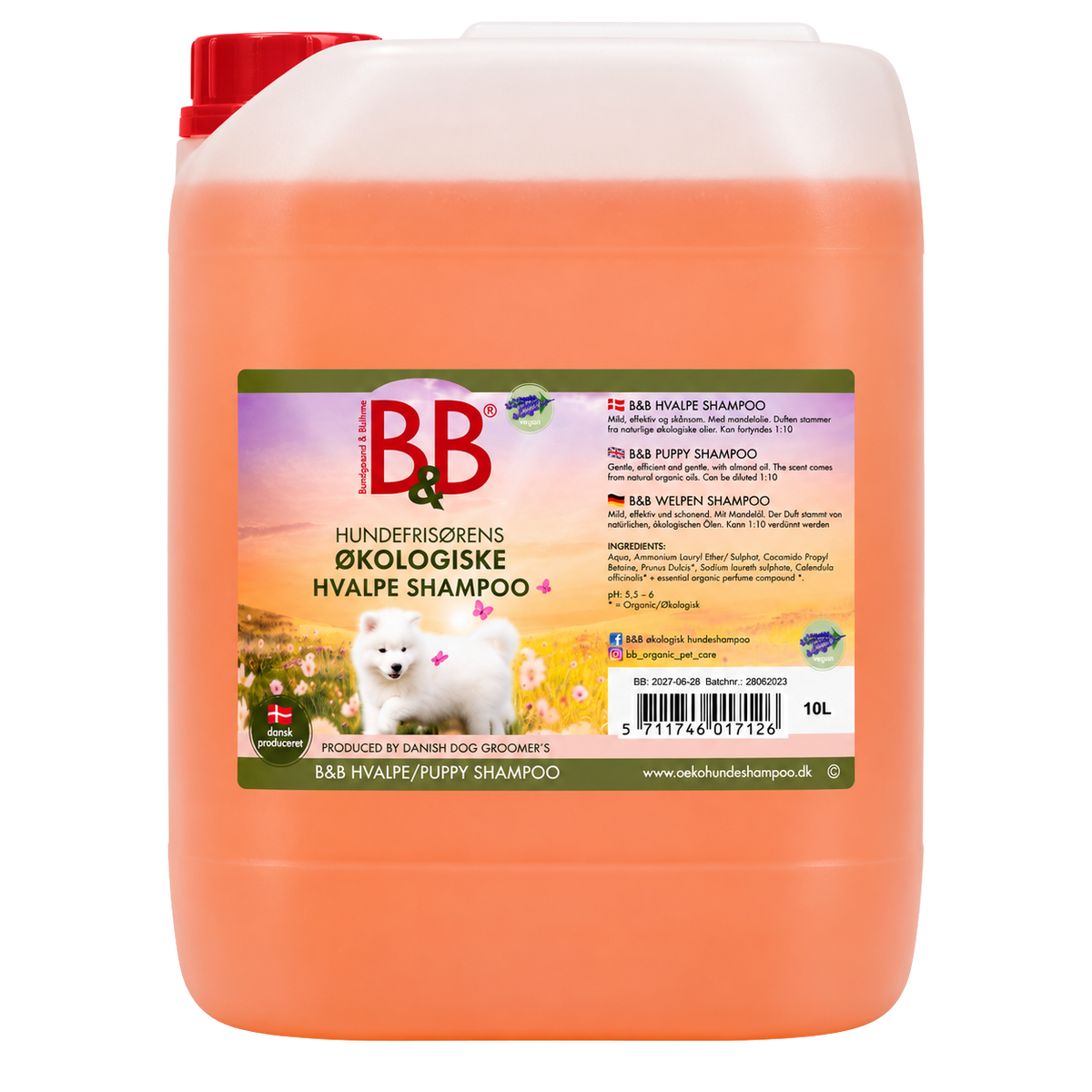 Mildes Welpenshampoo mit Bio-Mandelöl