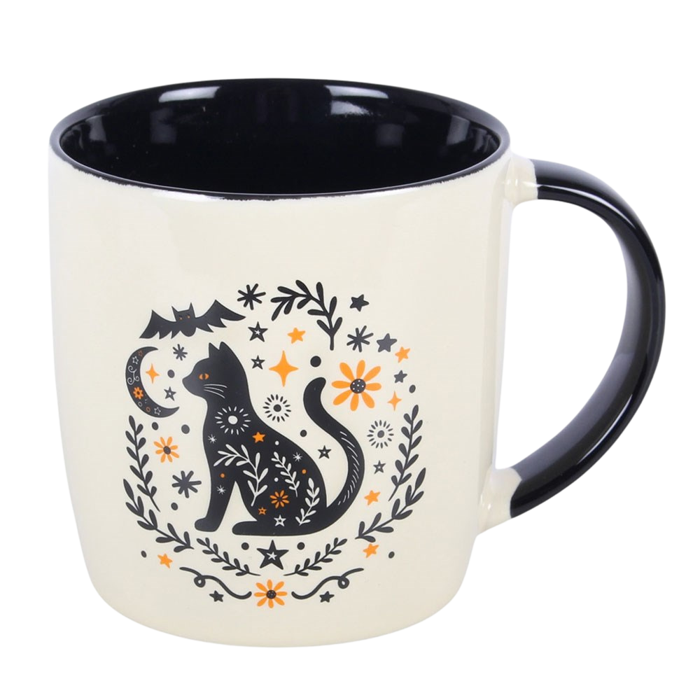 Keramikbecher Schwarze Katze