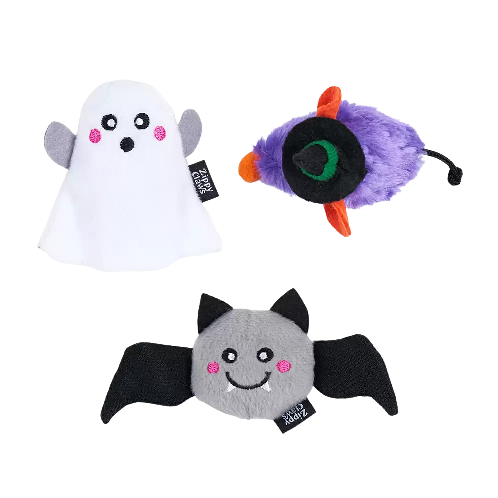 Lot de 6 jouets d’Halloween Créatures Hantées pour chats