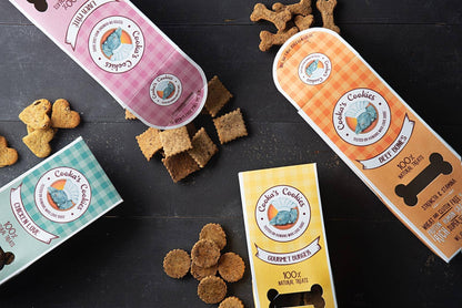 Galletas crujientes de res en forma de hueso