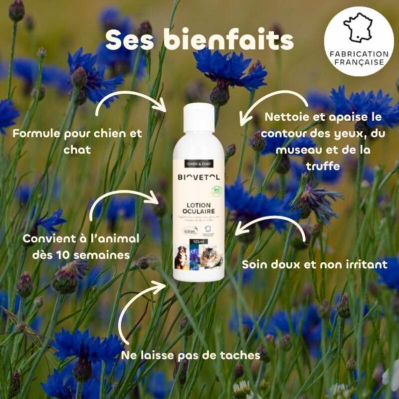 Bio-Augenlotion für Hunde und Katzen
