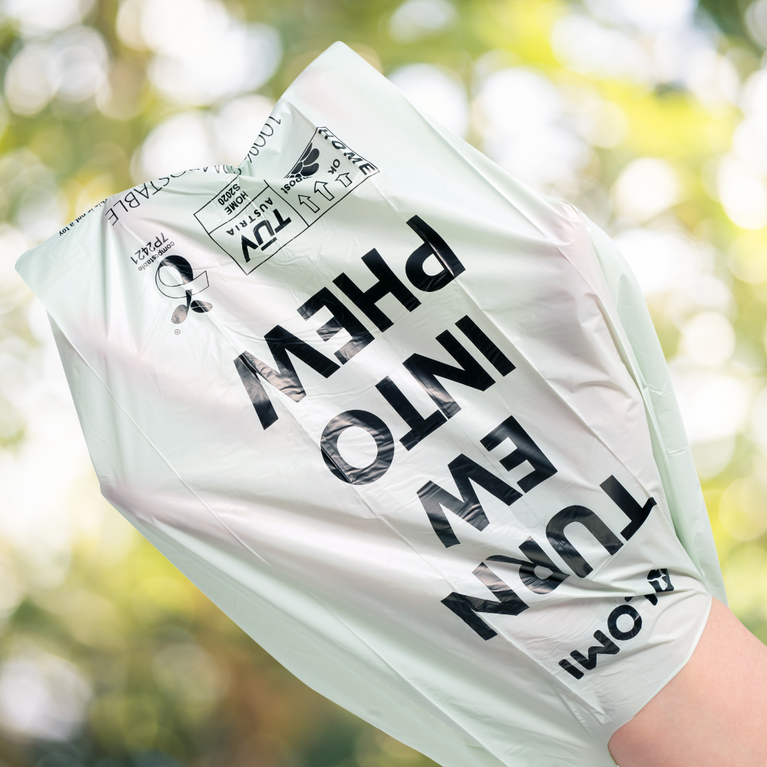 Sacchetti per deiezioni 100% compostabili con manici — Ecologici