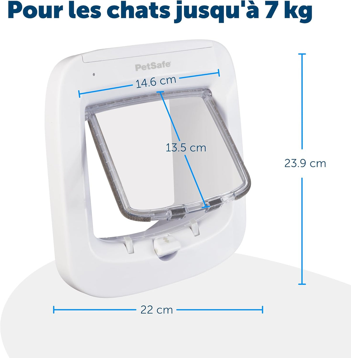 Porta para gatos eletrónica com microchip, 4 posições