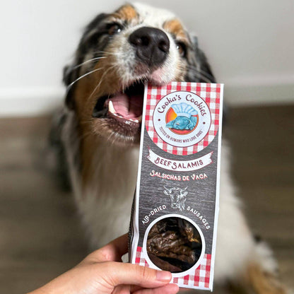 Saucisses séchées de bœuf pour chiens