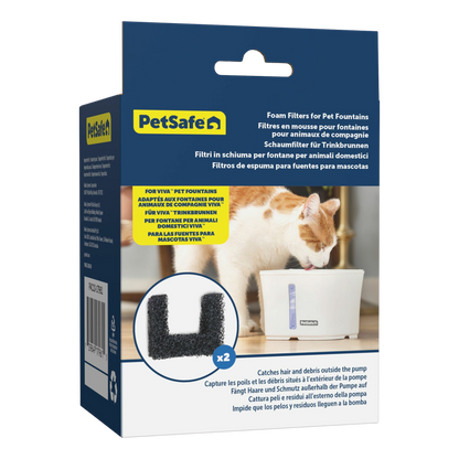 2er-Pack Schaumstofffilter für den PetSafe Viva Trinkbrunnen