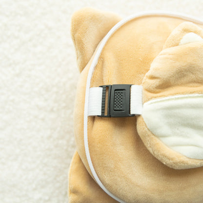 2-in-1-Reisekissen mit Shiba-Inu-Maske