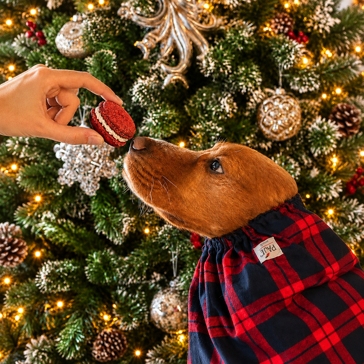 Macarons de Noël à la dinde pour chiens