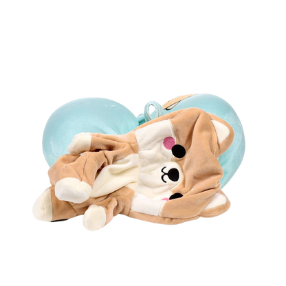 2-in-1-Reisekissen Shuggs der Shiba Inu