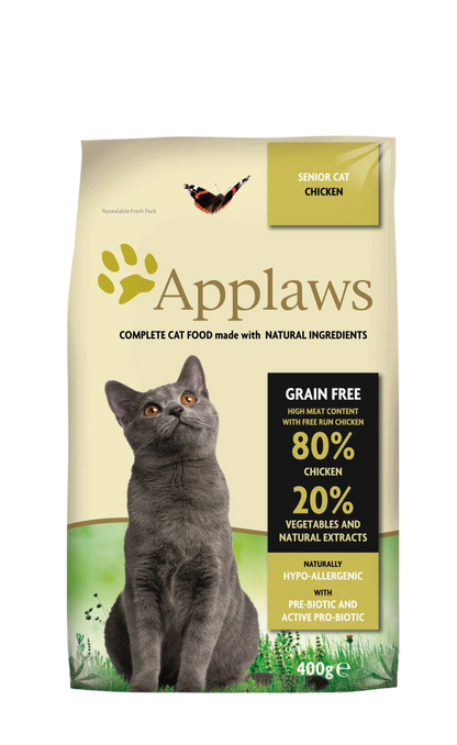 Ração de frango para gatos seniores