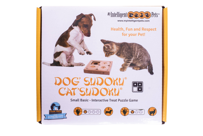 Gioco di logica Sudoku in legno per principianti, per cani e gatti di piccola taglia
