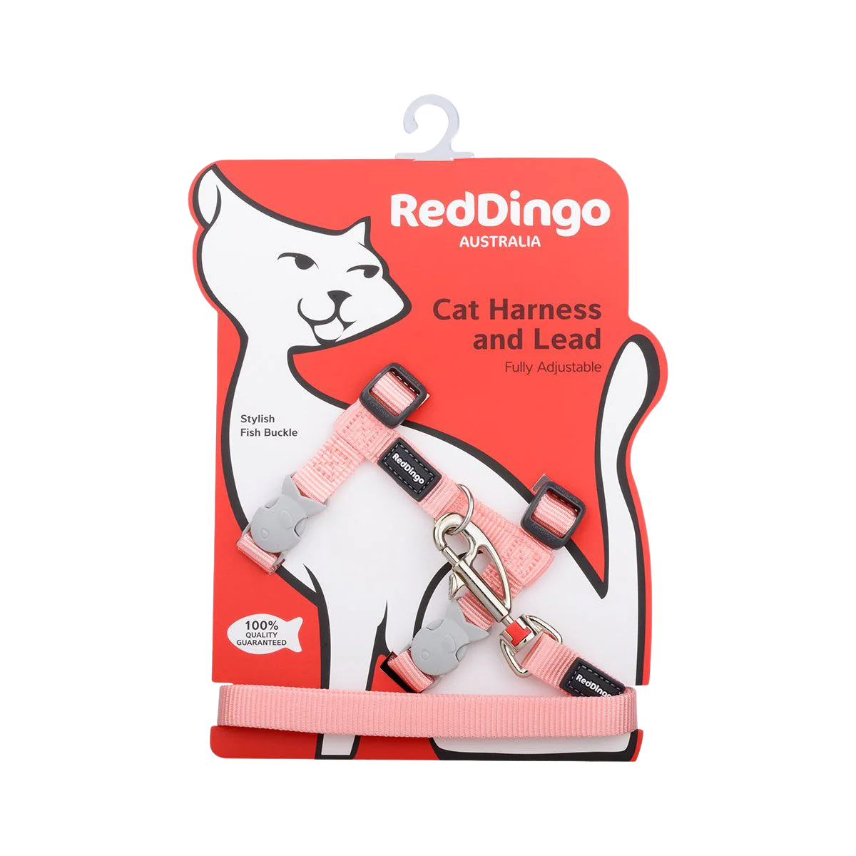 Ensemble harnais et laisse en nylon pastel pour chats