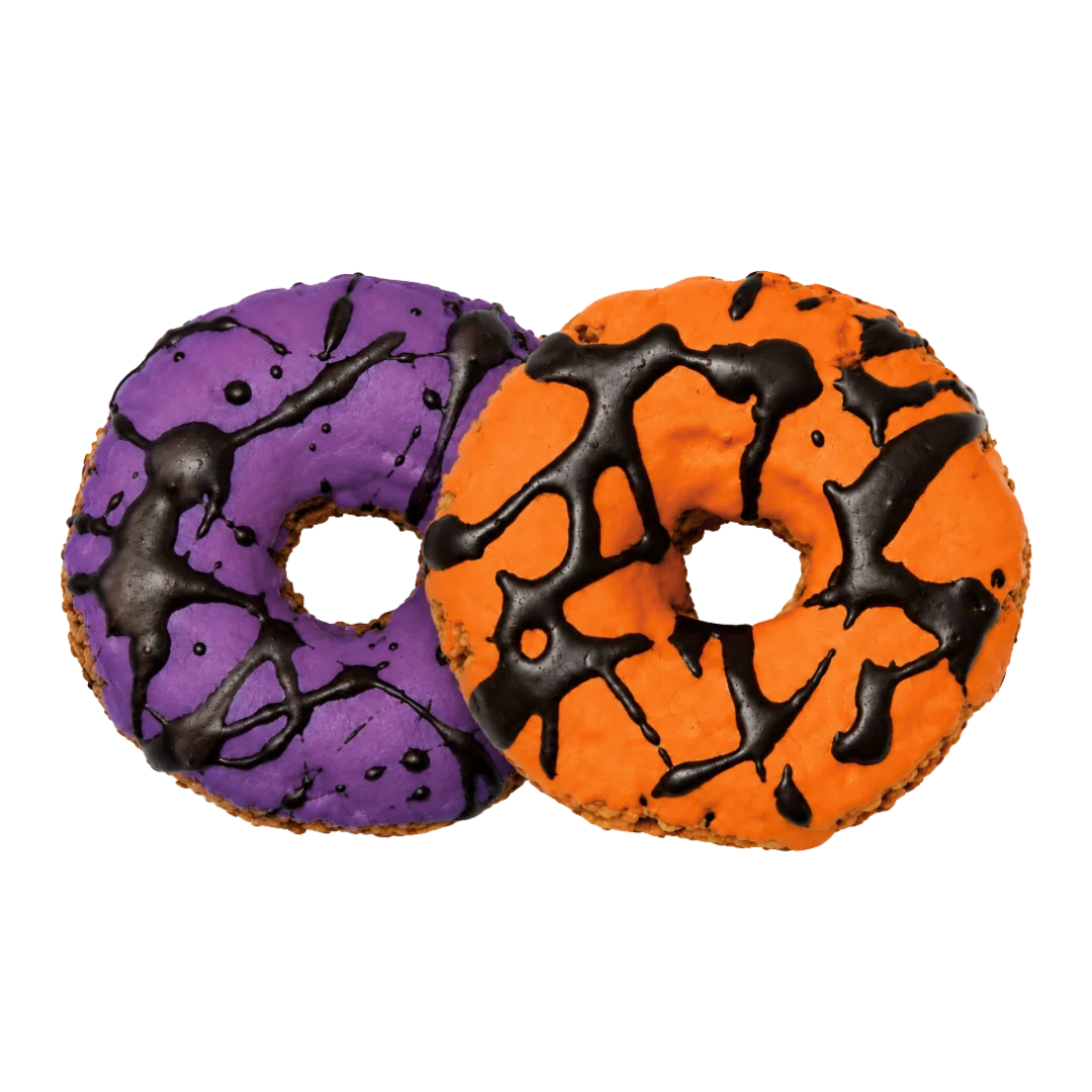 Halloween-Donuts mit Pute für Hunde