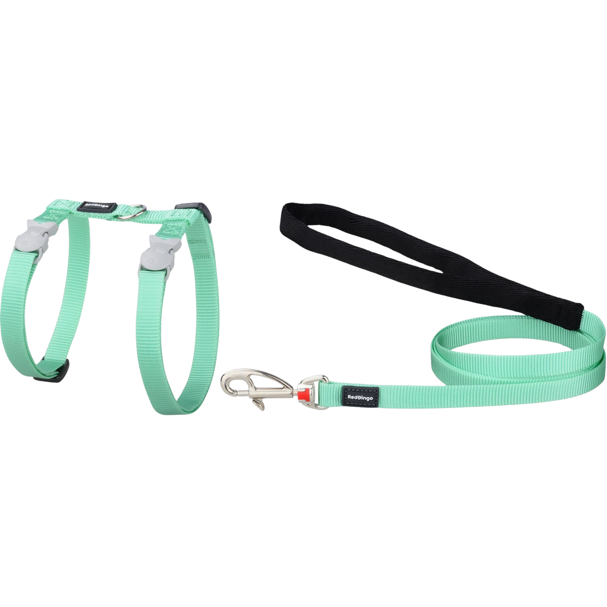 Ensemble harnais et laisse en nylon pastel pour chats