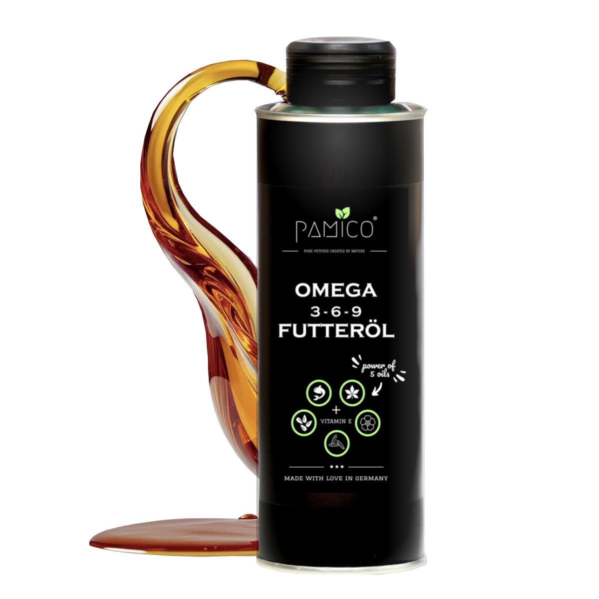 Omega-3-6-9-Speiseöl und Vitamin E für Hunde