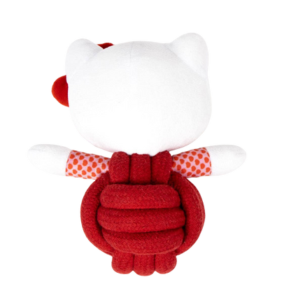 Brinquedo Hello Kitty em peluche e corda com guincho para cães