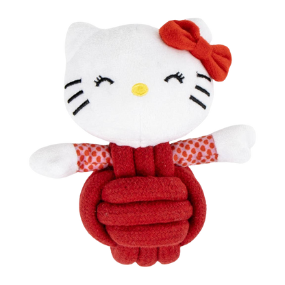 Brinquedo Hello Kitty em peluche e corda com guincho para cães