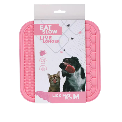 Tapete de lamber com dupla textura para cães e gatos