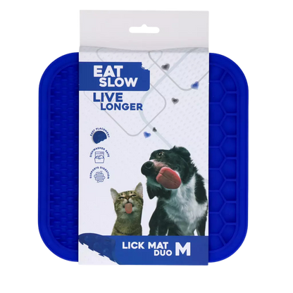 Tapete de lamber com dupla textura para cães e gatos