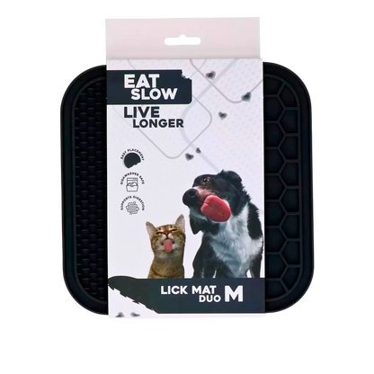 Tapete de lamber com dupla textura para cães e gatos