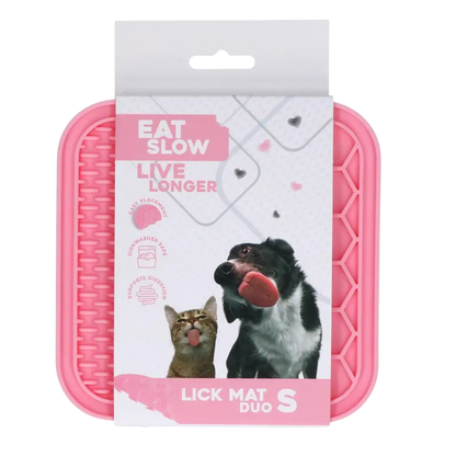 Tapete de lamber com dupla textura para cães e gatos