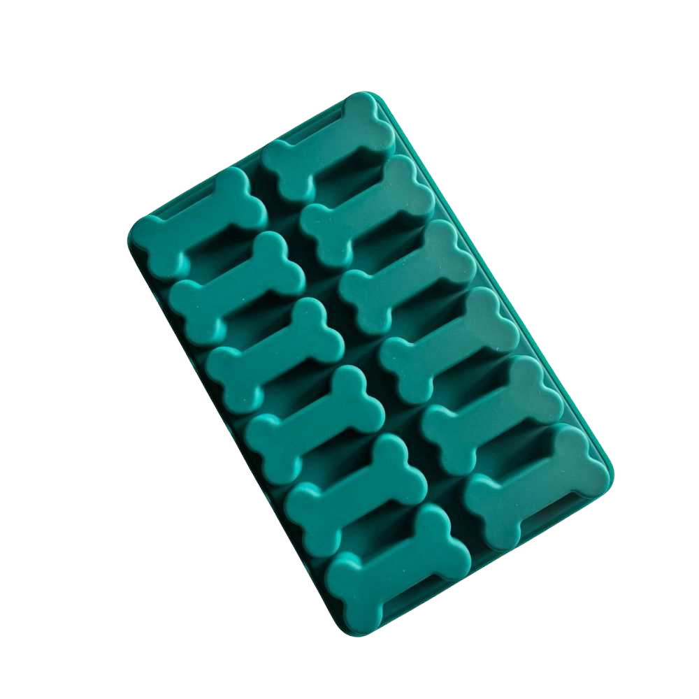 Silikon-Backmatte in Knochenform