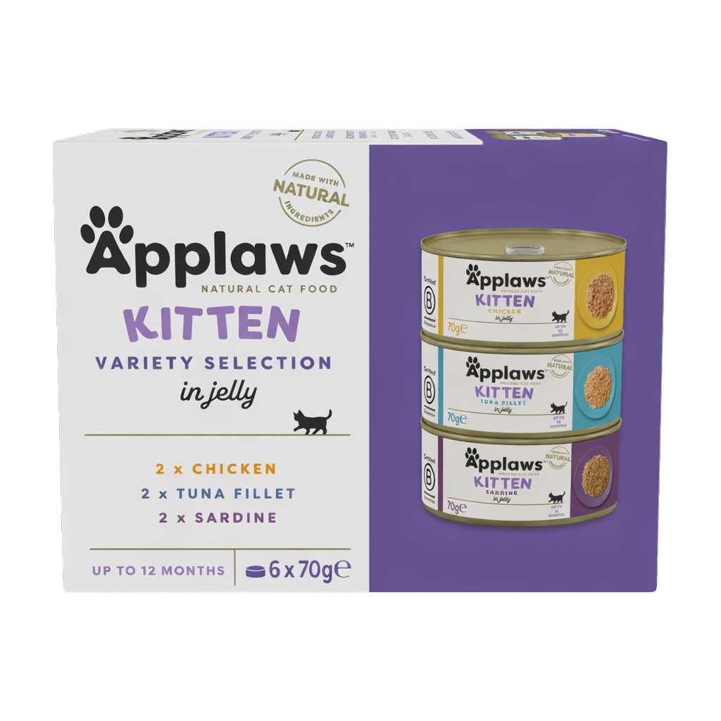 Multipack de recetas variadas de comida desmenuzada en gelatina para gatitos