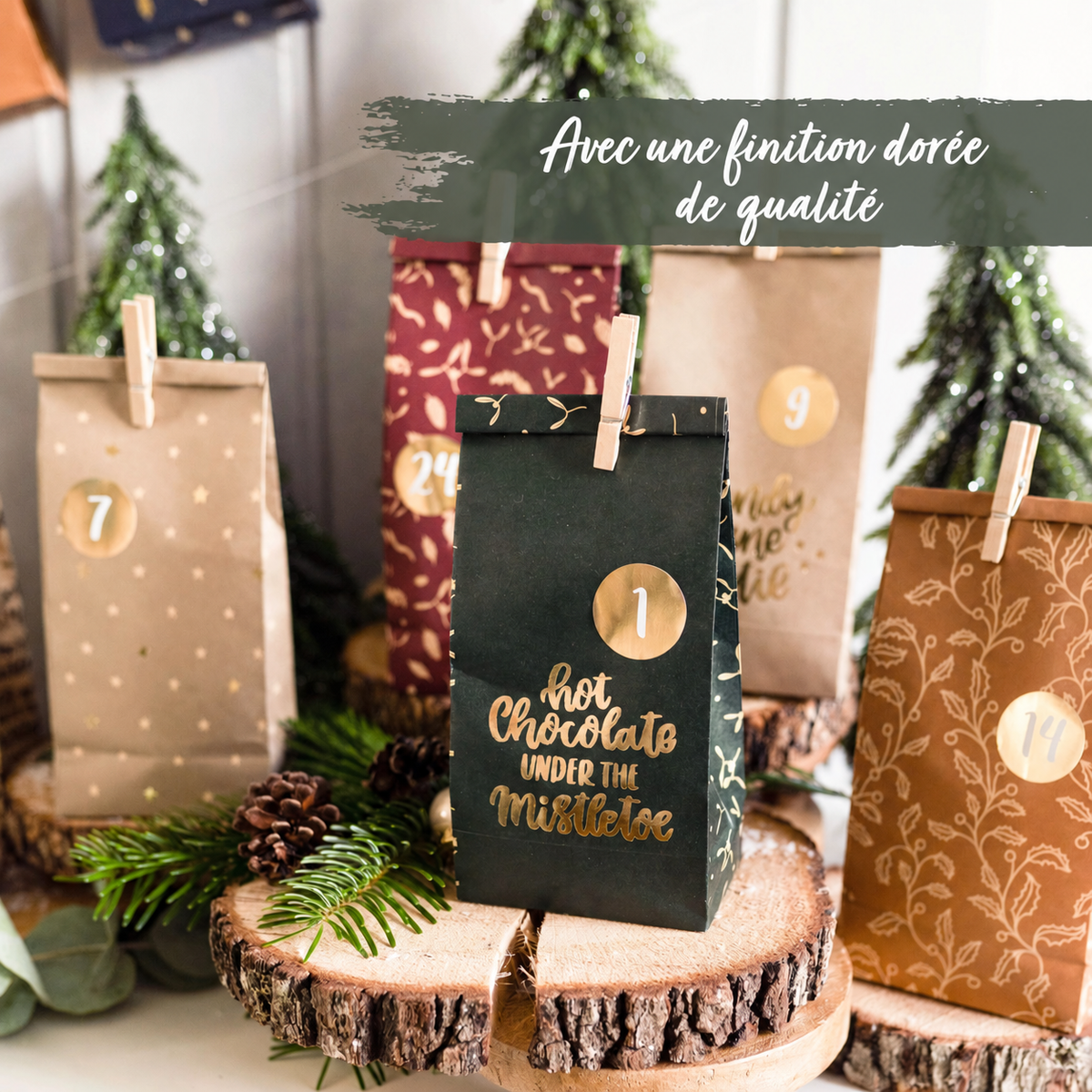 Weihnachtsmuster-Adventskalender PN3