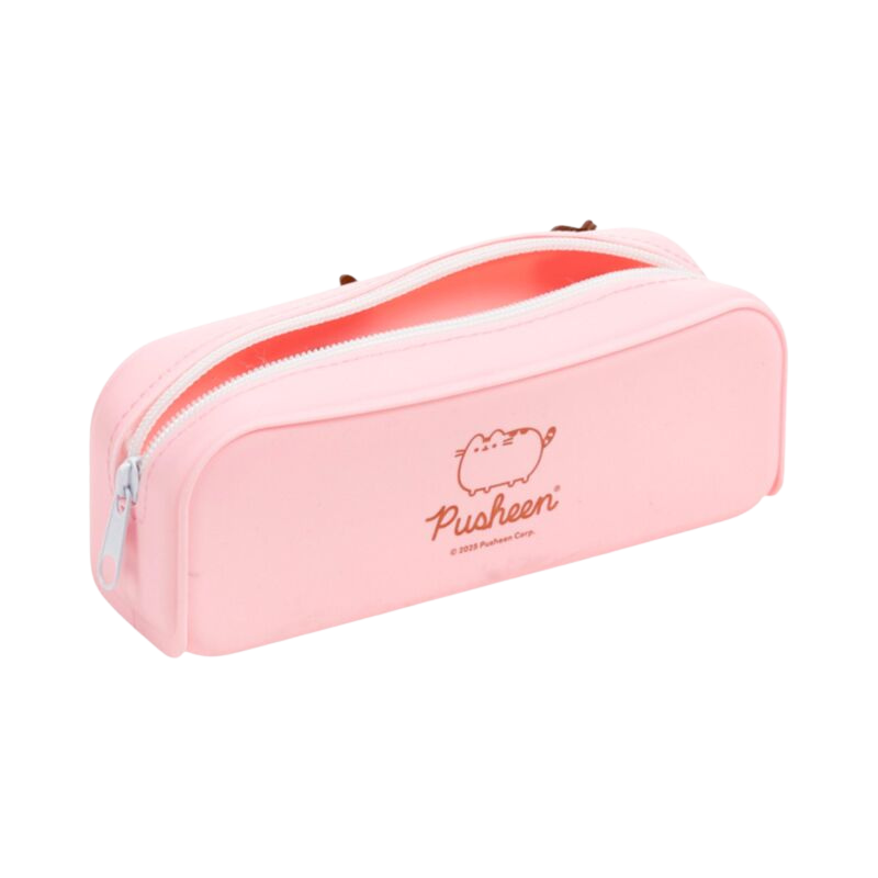 Beauty case Pusheen in silicone con stelle e cuori
