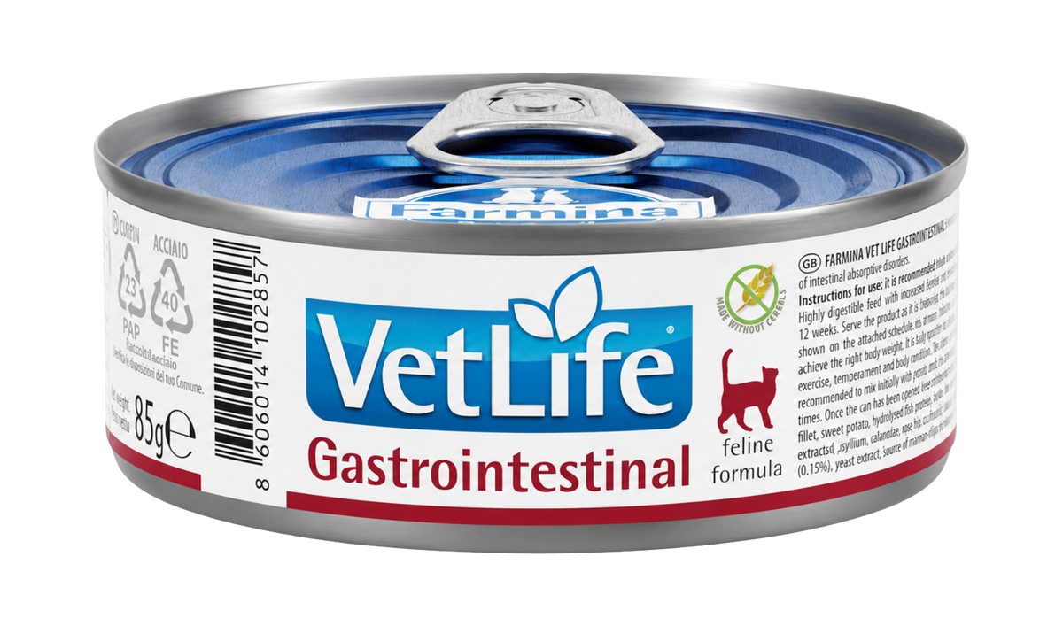 Aliment humide diététique Gastrointestinal pour chats