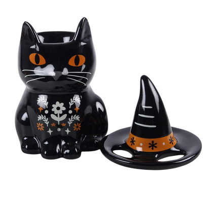 Queimador de óleo em cerâmica Gato preto