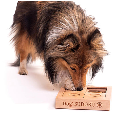 Gioco di logica Sudoku in legno per principianti, per cani e gatti di piccola taglia