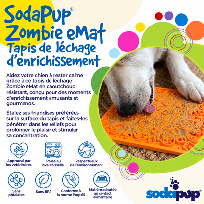 Tapete de lamber Zombie para cães e gatos