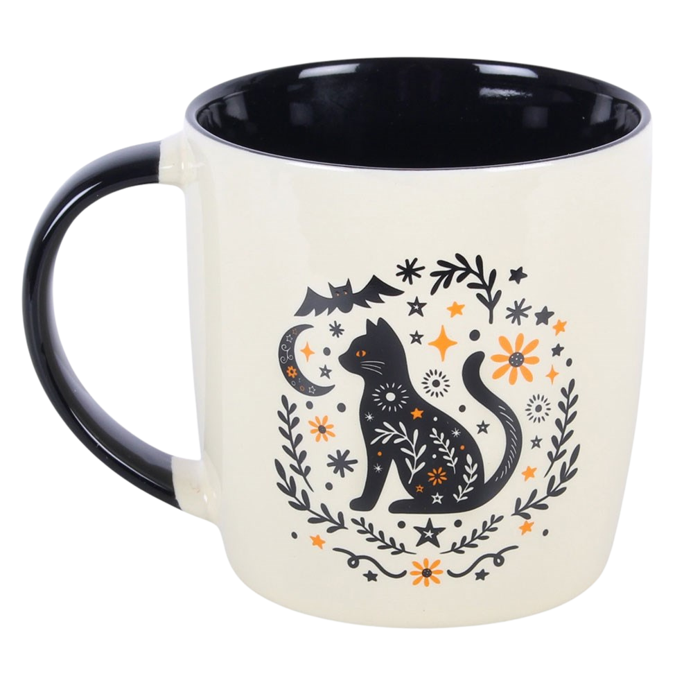 Keramikbecher Schwarze Katze