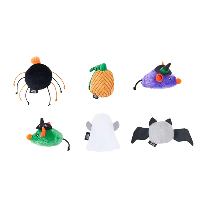 Conjunto de 6 brinquedos de Halloween Criaturas Assombradas para gatos