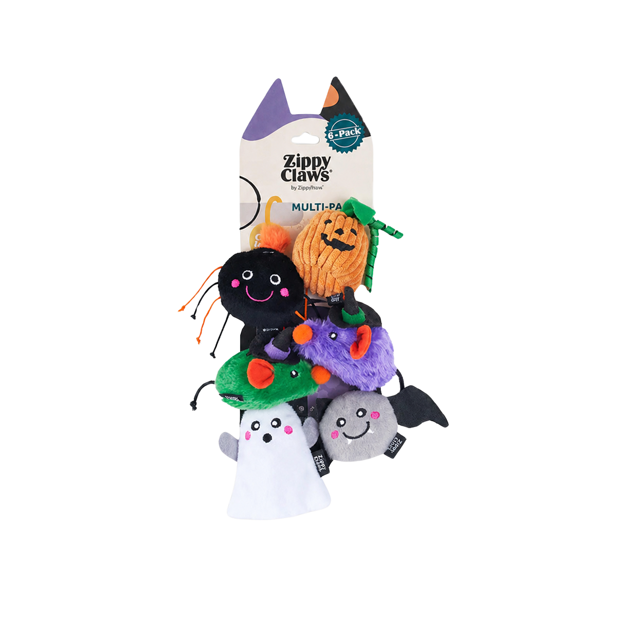 Conjunto de 6 brinquedos de Halloween Criaturas Assombradas para gatos