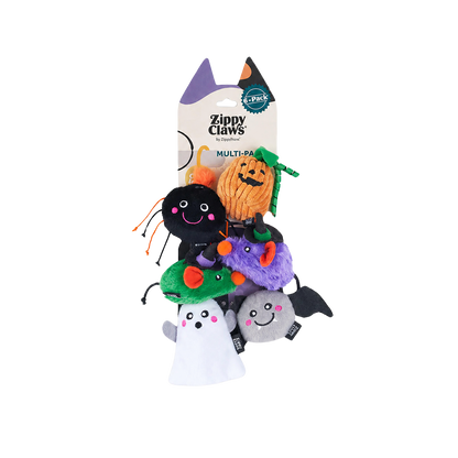Conjunto de 6 brinquedos de Halloween Criaturas Assombradas para gatos