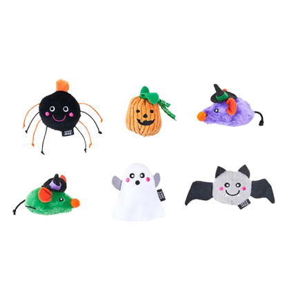 Conjunto de 6 brinquedos de Halloween Criaturas Assombradas para gatos