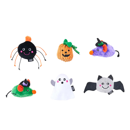 Lot de 6 jouets d’Halloween Créatures Hantées pour chats