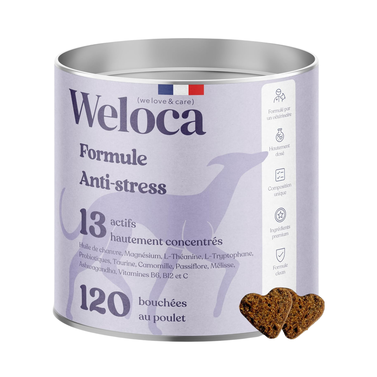 Anti-Stress-Nahrungsergänzungsmittel für Hunde